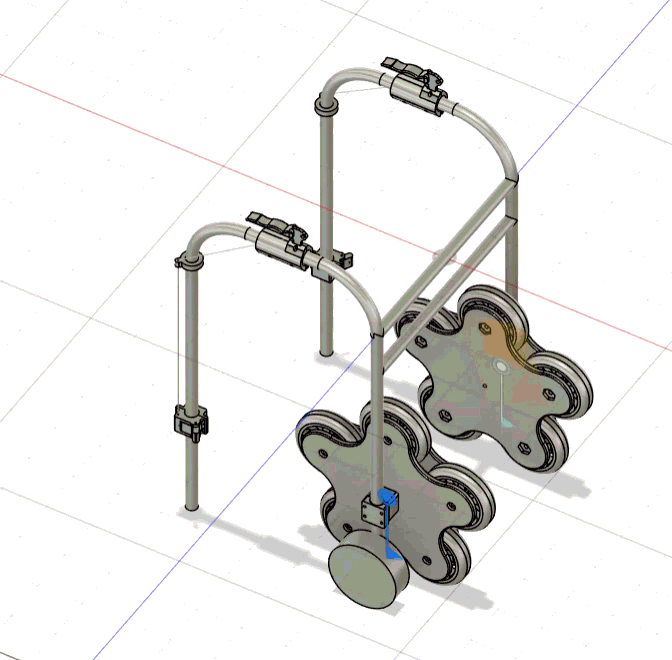 QuinLift stair-climbing walker render